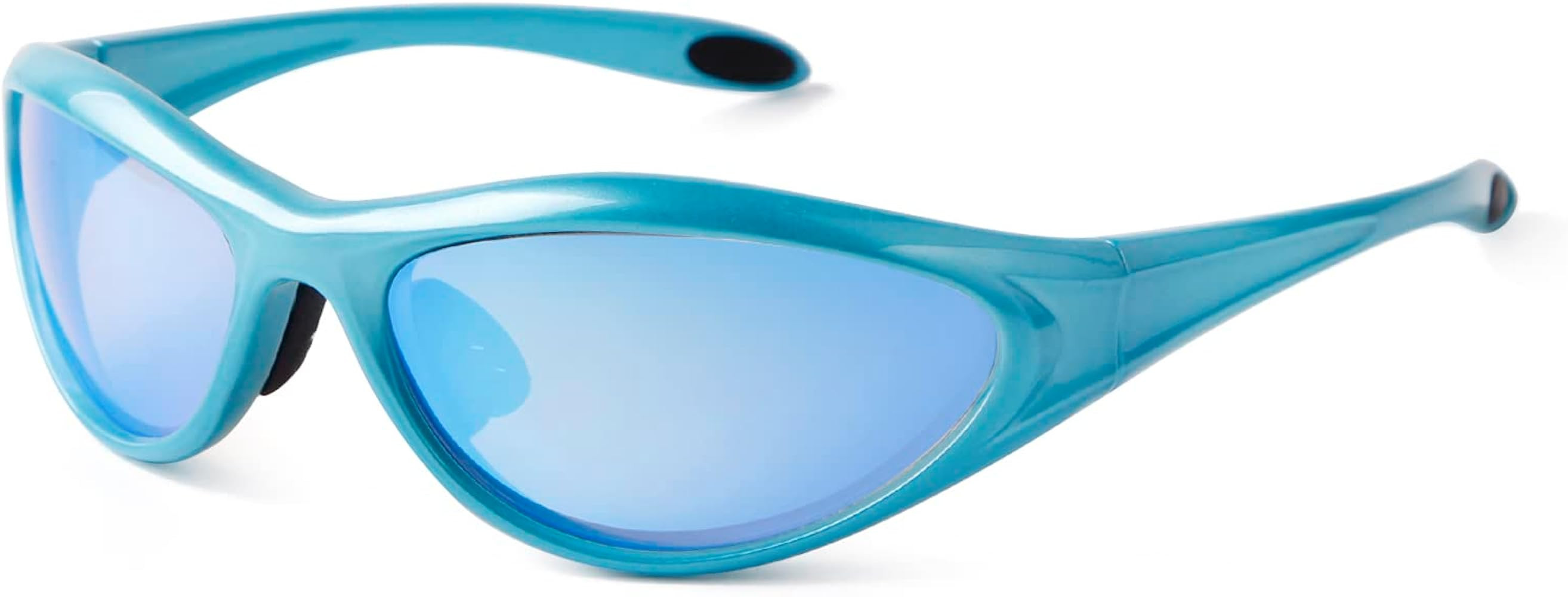 ADE WU Trendy Y2K Rave Sunglasses Fashion Stylish Wrap Around Sporty Sun Glasses Goggles | Amazon (US)