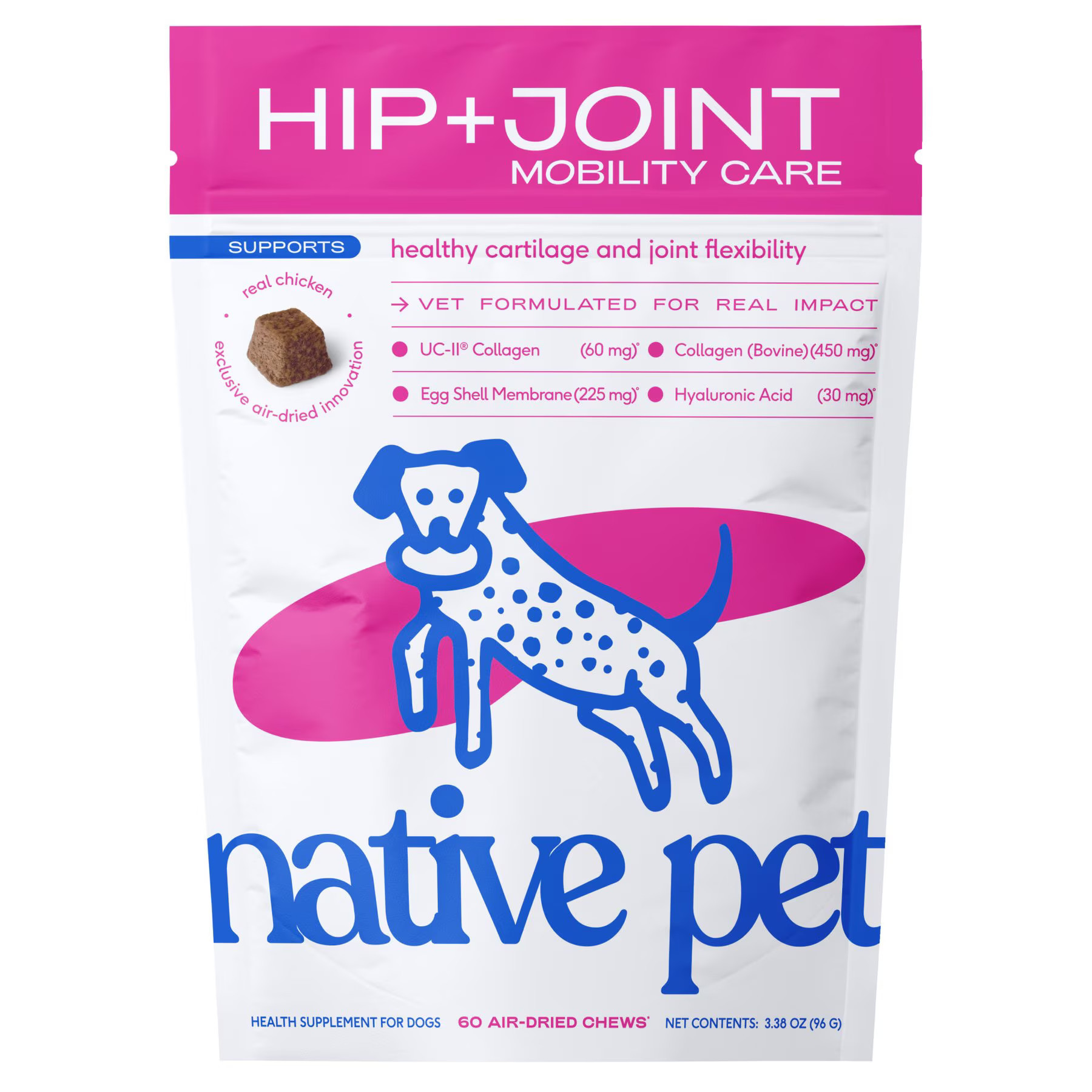Native Pet Hip & Joint Mobility Care Chews for Dogs, 120 count | Chewy