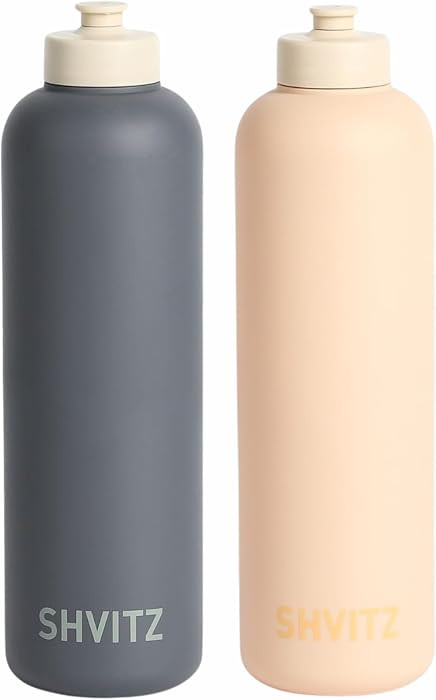 Sports Water Bottle - Soft-Touch Squeezable Body with One-Hand Spout- Lightweight, No Spill Water... | Amazon (US)