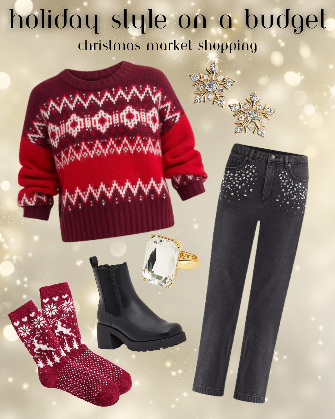 Love this affordable holiday outfit -- it's perfect for doing some Christmas market shopping!  

 #LTKHoliday #LTKSeasonal #LTKFindsUnder100