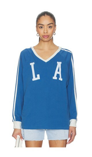 DAYDREAMER x REVOLVE Los Angeles Club Long Sleeve in Blue. - size L/XL | Revolve Clothing (Global)
