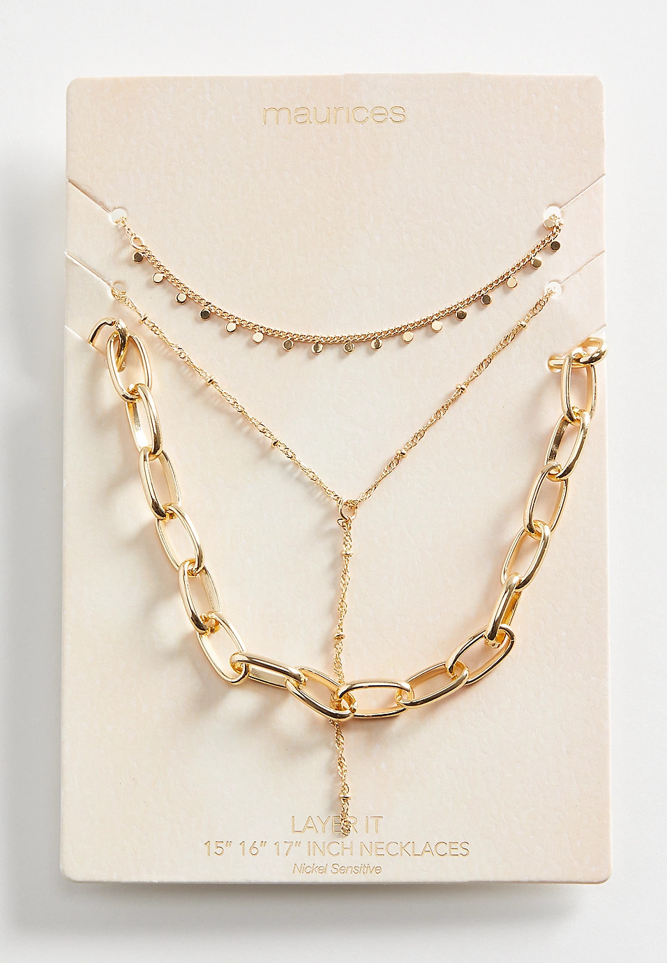 Gold Chain Chunky Layered Necklace | Maurices