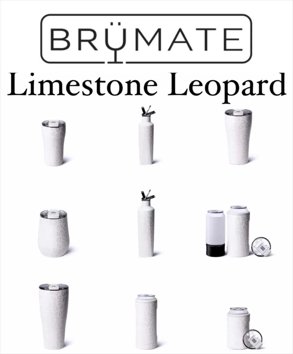 Era 40oz Tumbler in Limestone Leopard by Brumate