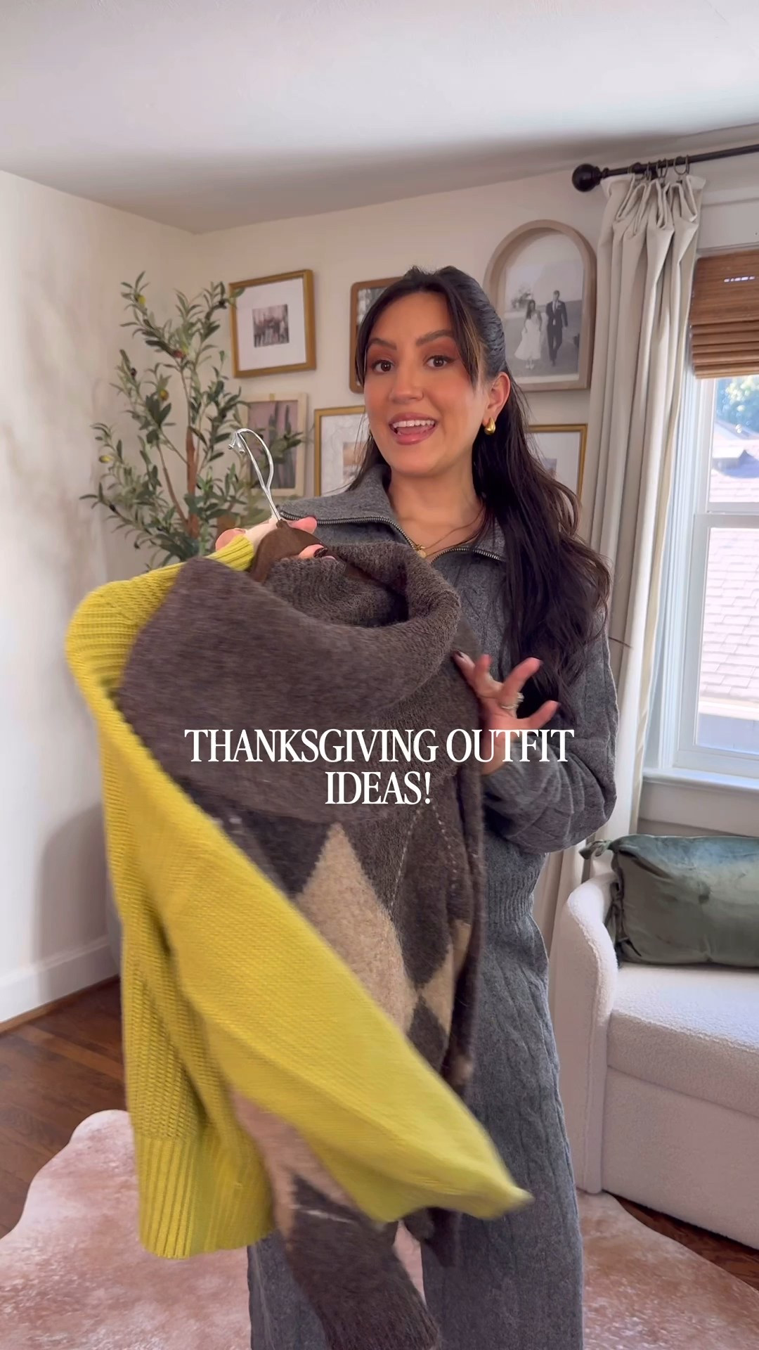 Easy Thanksgiving outfit ideas from dressed up to cozy and casual.

Off the shoulder sweater (from Zara, saved on my shop my!)
My fave high waisted loose jeans- 27 short 
Black leather boots – 8
Green high neck sweater- medium (sized up)
Brown cow print belt – small
Dark brown knit sweater – small brown cow print silk skirt – small 
gray coset zip up – small 
gray cozy joggers – small leopard UGG Taz slippers – 8


#LTKootd #LTKFindsUnder100 #LTKHoliday