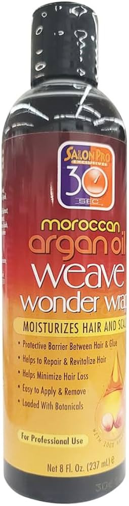 Salon Pro 30 Sec Moroccan Argan Oil Weave Wonder Wrap Dark | Amazon (US)