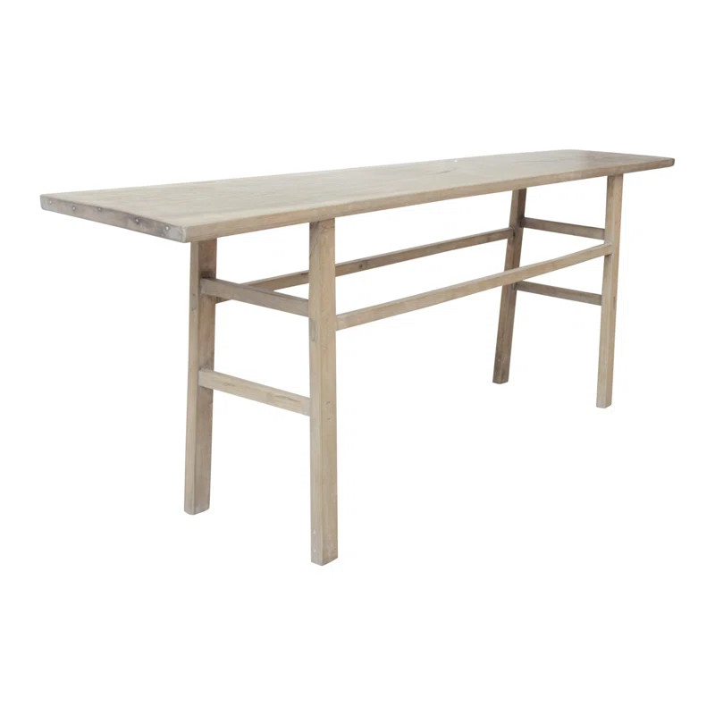 Lily's Living Vintage Console Table Large Weathered Natural Wood | Wayfair North America