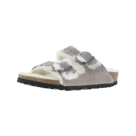 Birkenstock Womens Arizona Suede Faux Fur Lined Footbed Sandals | Walmart (US)