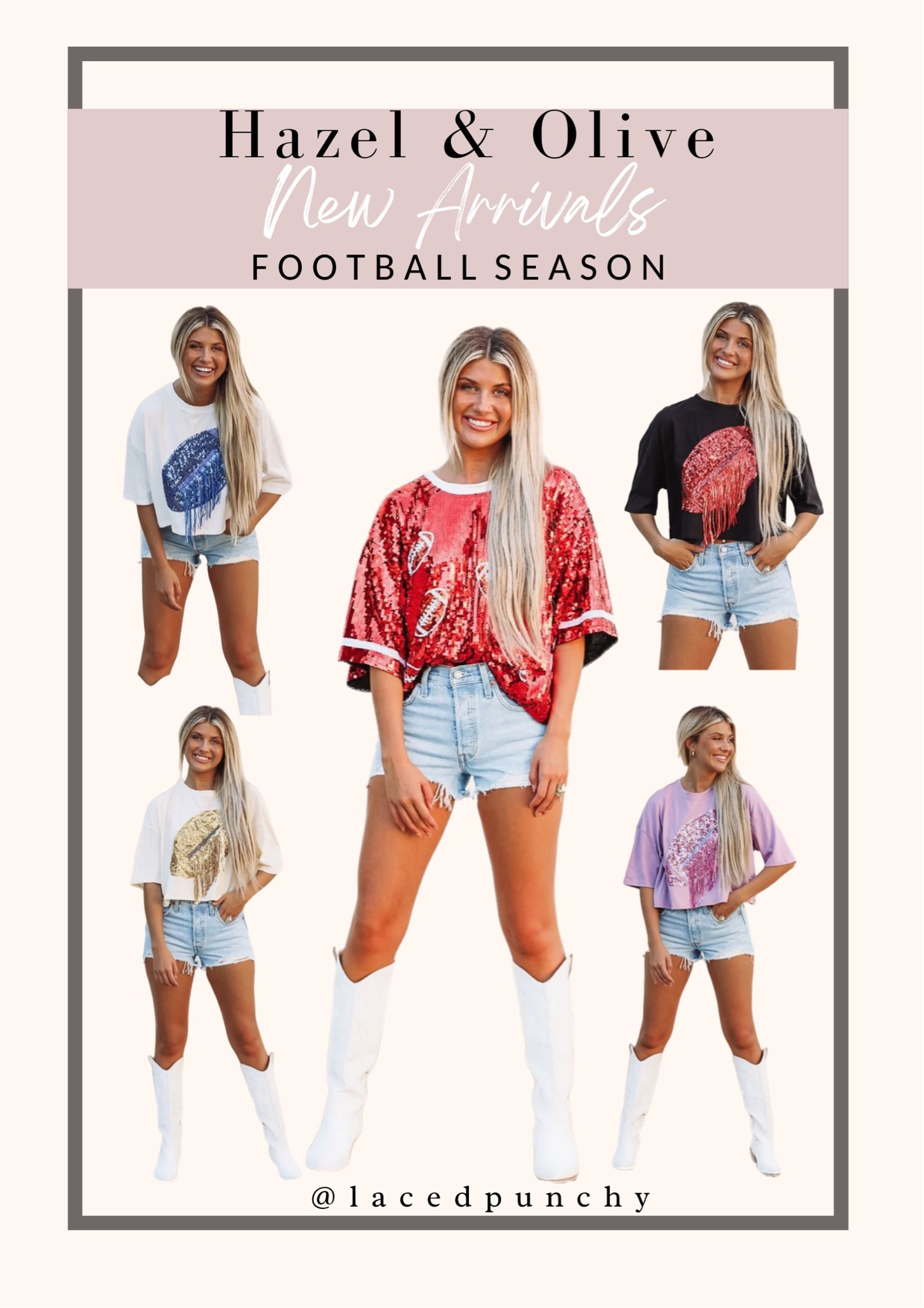 Sequin Football Top - Black curated on LTK