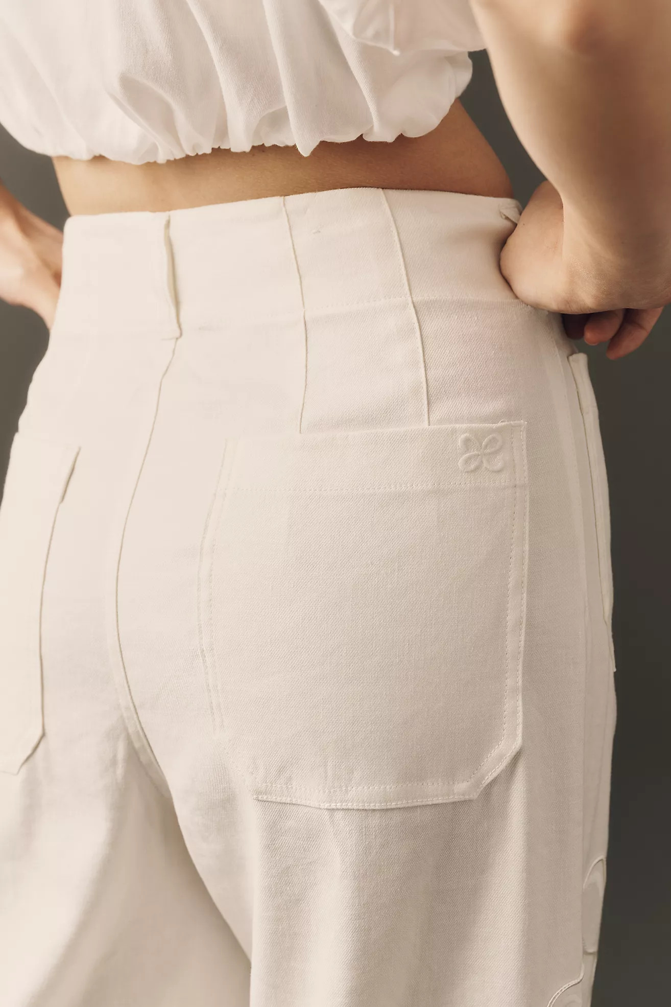 Colette European Linen Stretch High Rise Pants | Anthropologie (US)