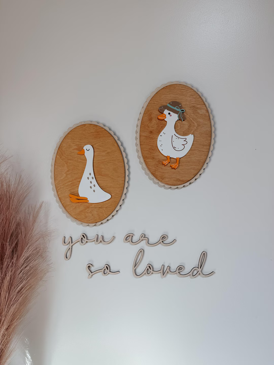 Vintage-Inspired Goose and Duck Wall Decor | Layered Wooden and Acrylic Farmhouse Sign | Whimsica... | Etsy (US)