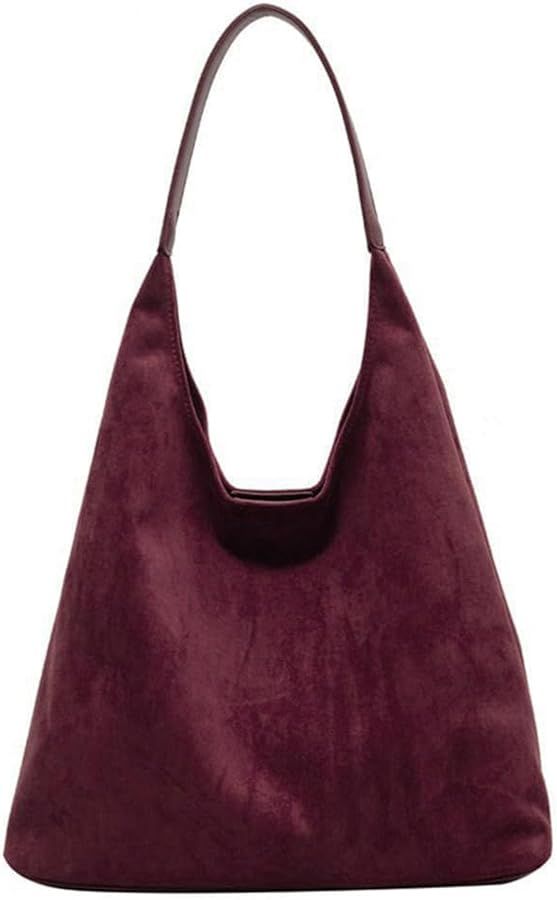 Suede Bag Suede Tote Bags for Women Work Bags, Slouchy Bag Hobo Handbag, Office Fall Suede Purse ... | Amazon (US)