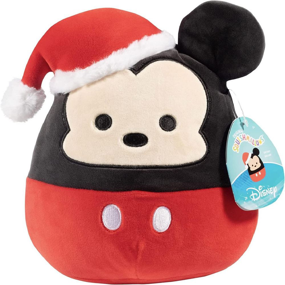 Squishmallow 8"" Disney Mickey Mouse Christmas Plush - Official Kellytoy - Cute and Soft Holiday Plush Stuffed Animal Toy - Great Black | Oriental Trading Company