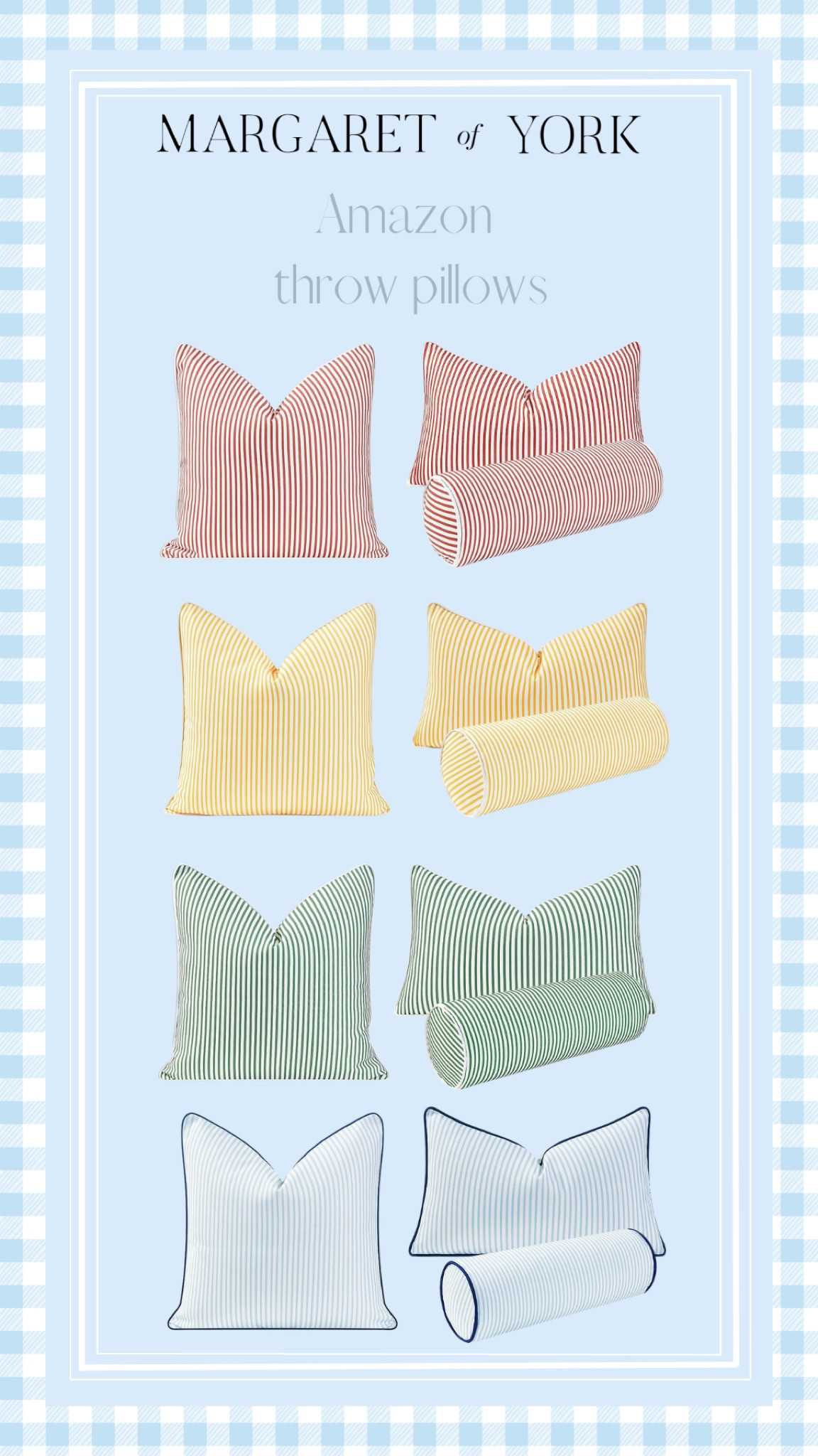 Pillows, striped pillows, ticking stripe, perennials stripe, Amazon finds, Amazon throw pillows, interiors, pillows, home decor, serena and lily, low budget interior finds 

#LTKhome