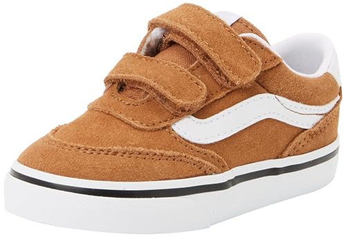 Vans Brooklyn LS V Shoe | Low-Top Sneakers for Little Kids, Boys & Girls, Baby Footwear, Suede Chipmunk, 4.5 | Amazon (US)