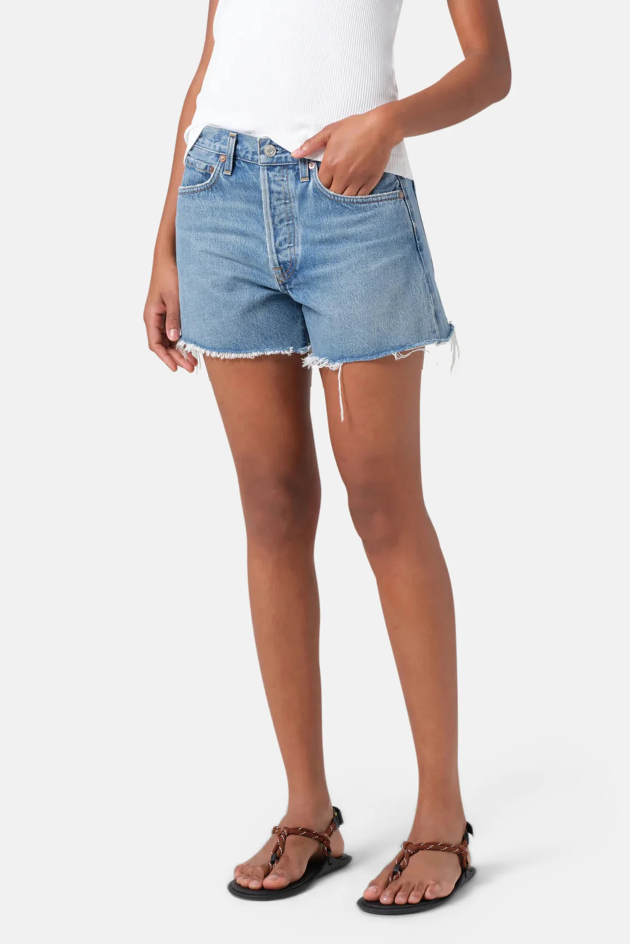 Parker Long Short in Fairway | Blue & Cream