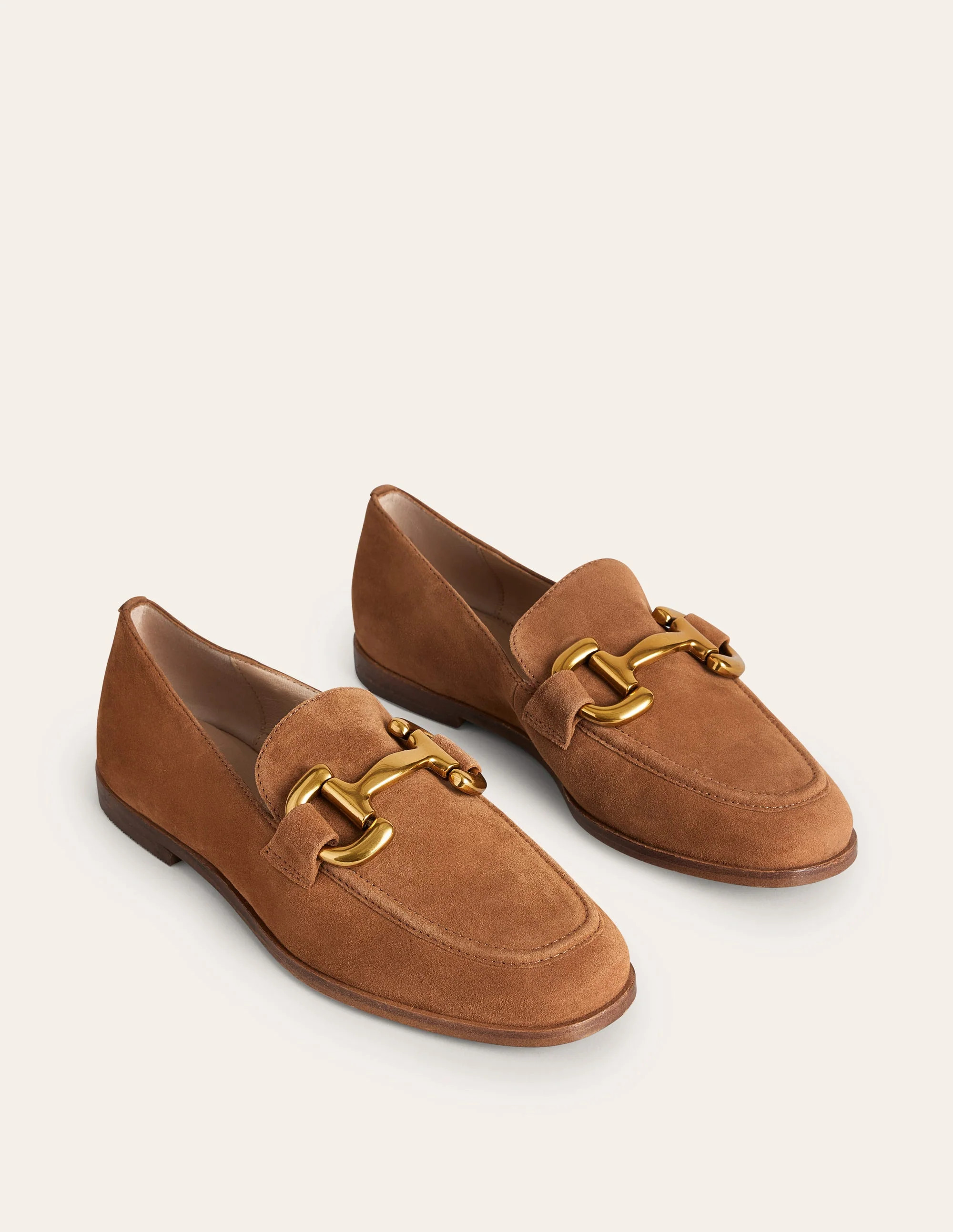 Iris Snaffle Loafers-Ginger Snap Suede | Boden UK