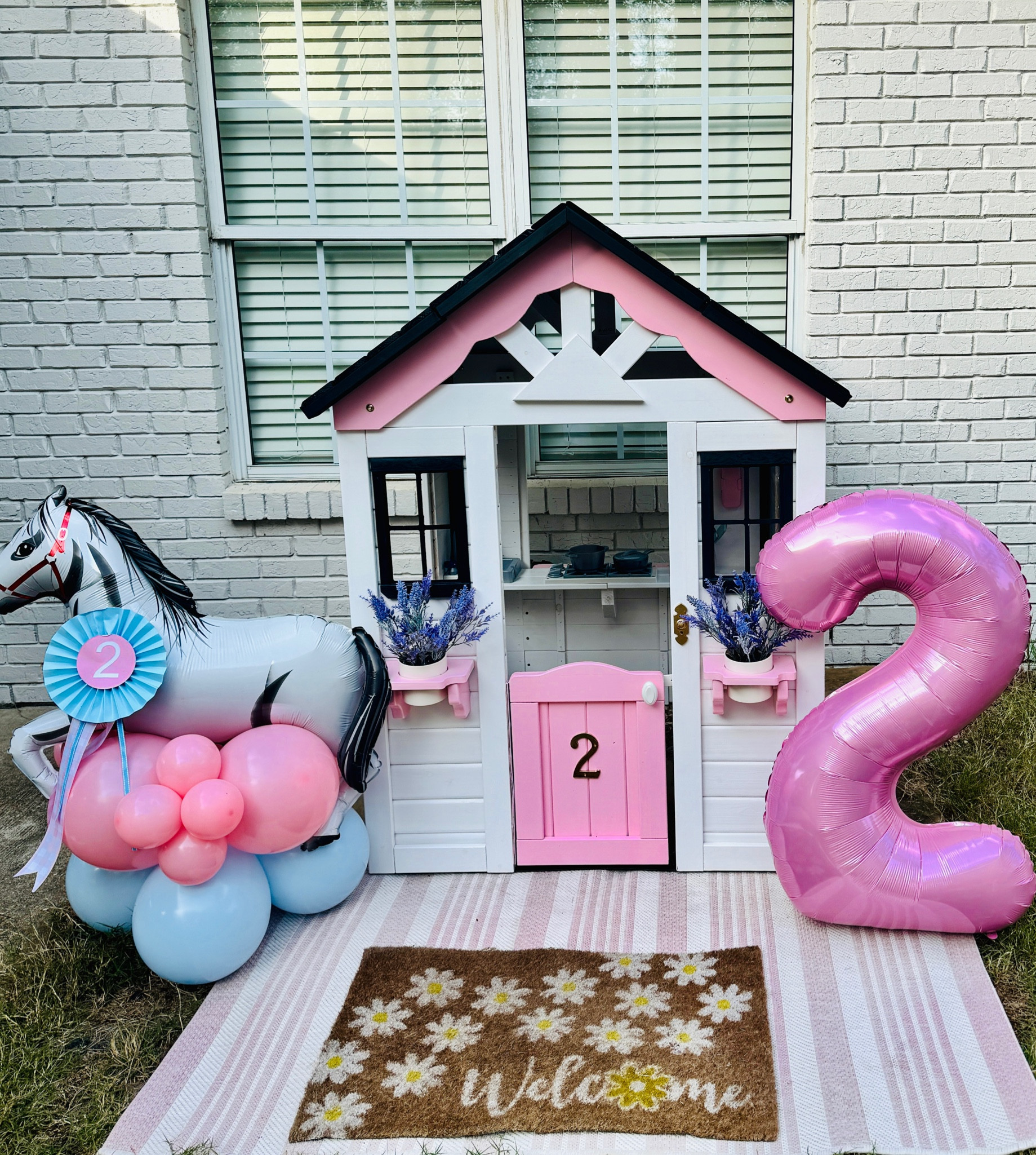 Pink and white playhouse for girl’s 2 year birthday 

#LTKHome #LTKKids #LTKGiftGuide