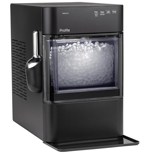 GE Profile Opal 2.0 Ultra Nugget Ice Maker with Scale Inhibiting Filter, Scoop Included, 38 lbs in 24 Hours, Pellet Ice Machine with WiFi & Smart Connected, Black | Amazon (US)