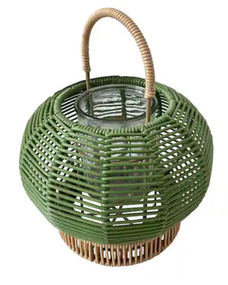 Add a fun, beachy feel to your living space with this faux rattan lantern from Ashland. Add your favorite votive candle and place on your mantel or coffee table with a bright floral arrangement to add a nice glow to your summertime décor 

#LTKSeasonal #LTKHome #LTKParties
