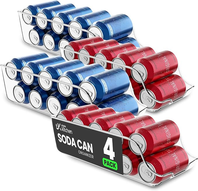Utopia Kitchen Soda Can Organizer and Dispenser for Refrigerator/Pantry - Durable Can Storage Org... | Amazon (US)