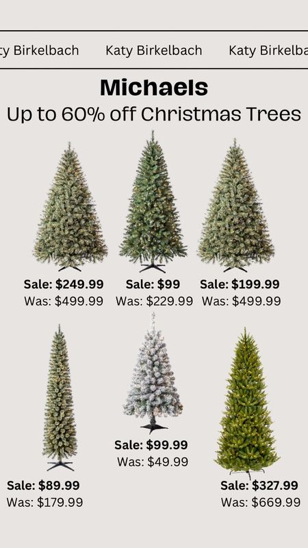 Christmas Trees on sale at Michaels! Save up to 60% off! 

#LTKHoliday #LTKSeasonal #LTKHolidaySale
