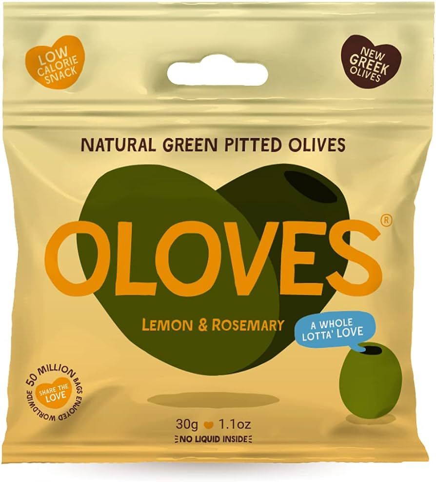 OLOVES Green Greek Pitted Olives | Lemon & Rosemary | Vegan, Kosher, Gluten Free + Keto Friendly,... | Amazon (US)