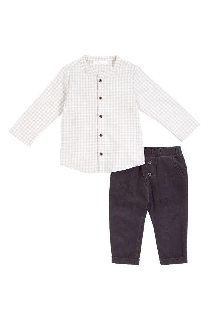 Petit Lem Organic Cotton Shirt & Pants Set | Nordstrom | Nordstrom