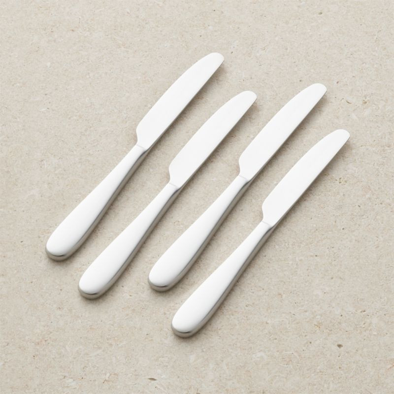Set of 4 Fusion Butter Knives + Reviews | Crate & Barrel | Crate & Barrel