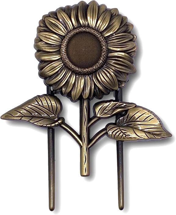 Rosebrook Vintage Page Holder Journal Clips, Sunflower Design, Antique Brass Finish, Gift for Wri... | Amazon (US)