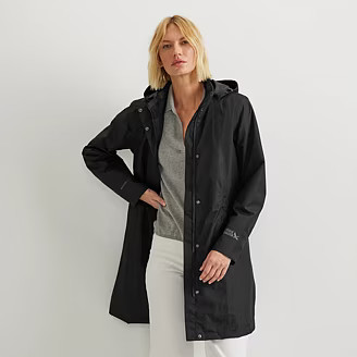 Women's Girl On The Go® Waterproof Hooded Trench Coat | Eddie Bauer - US