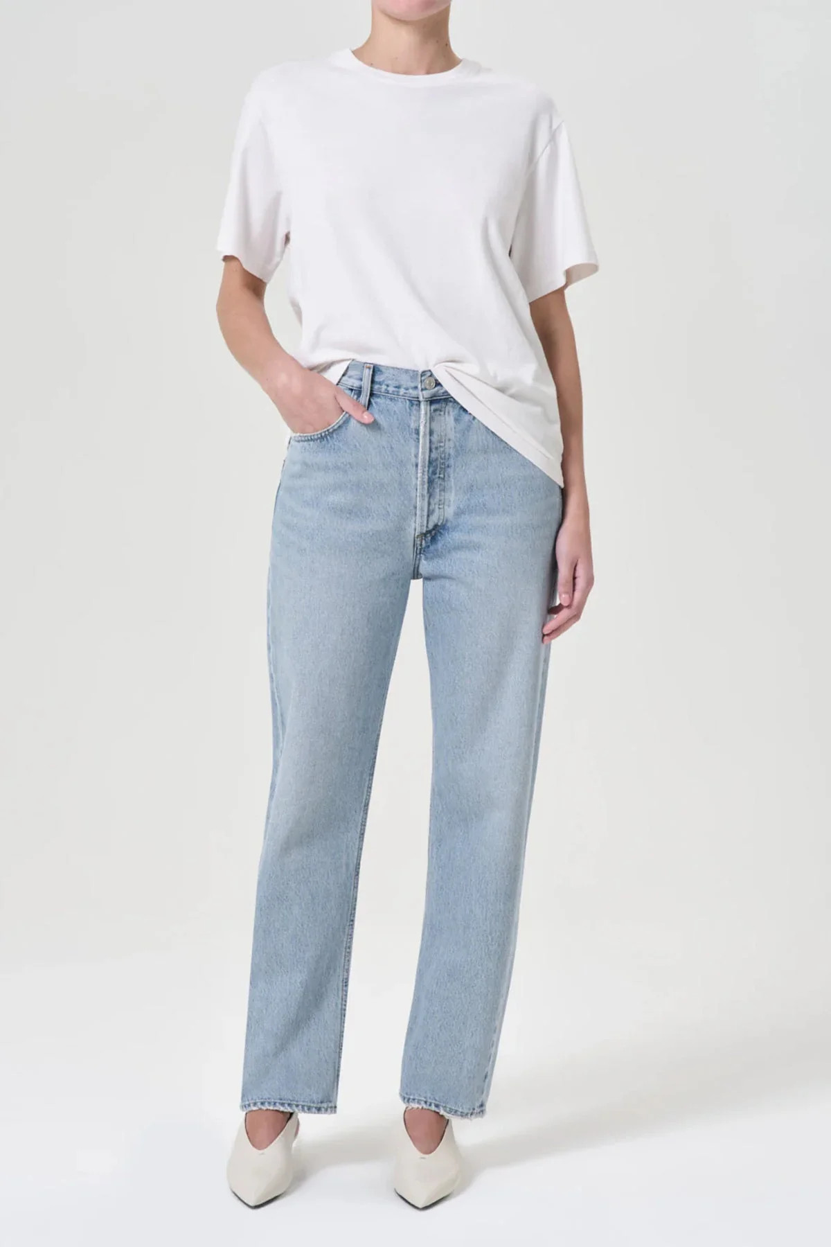 90's Mid Rise Straight Jean in Force - 23 | Shop Olivia