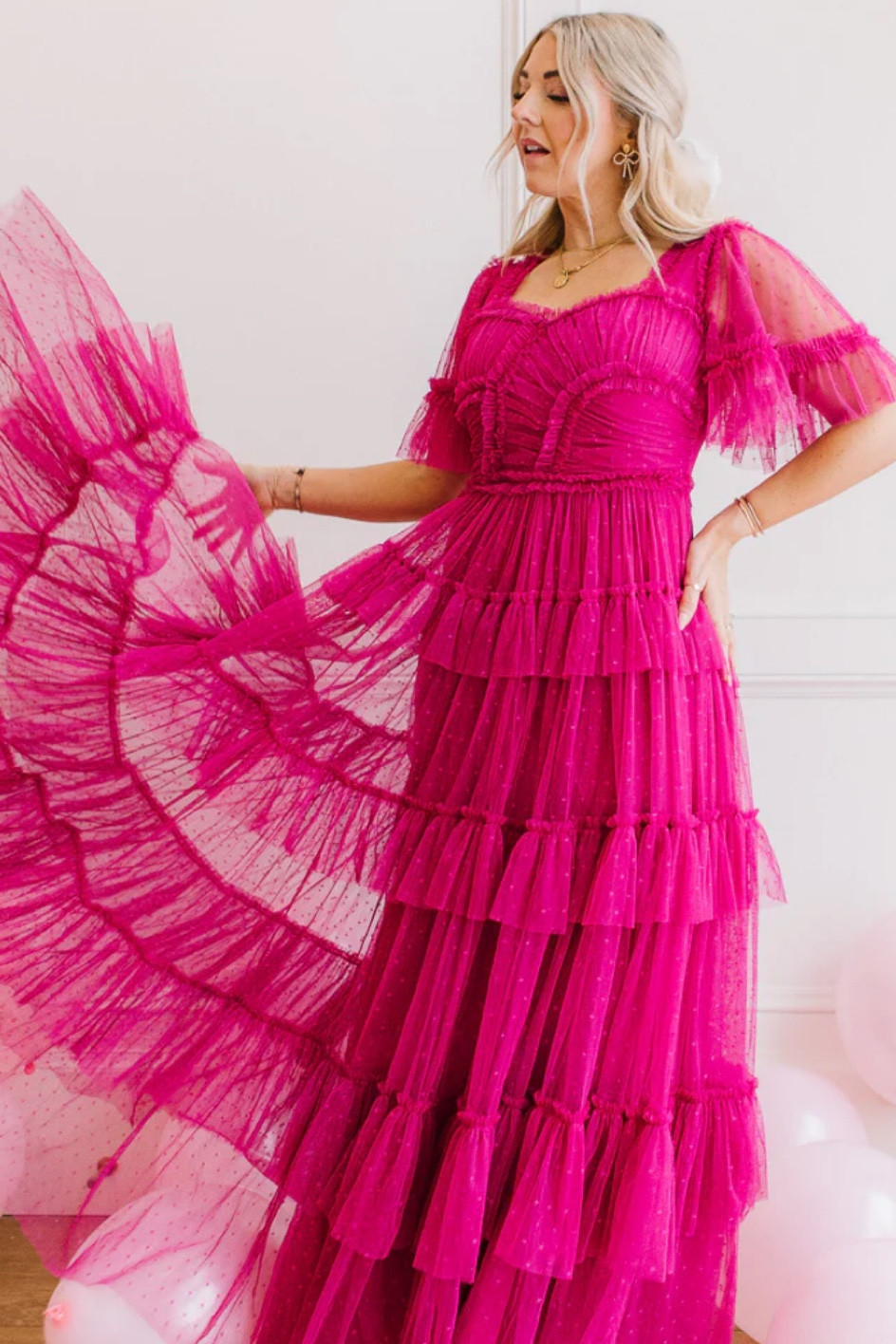 Eras tour dress, hot pink tulle maxi dress, Lover era dress

#LTKstyletip #LTKwedding #LTKSeasonal
