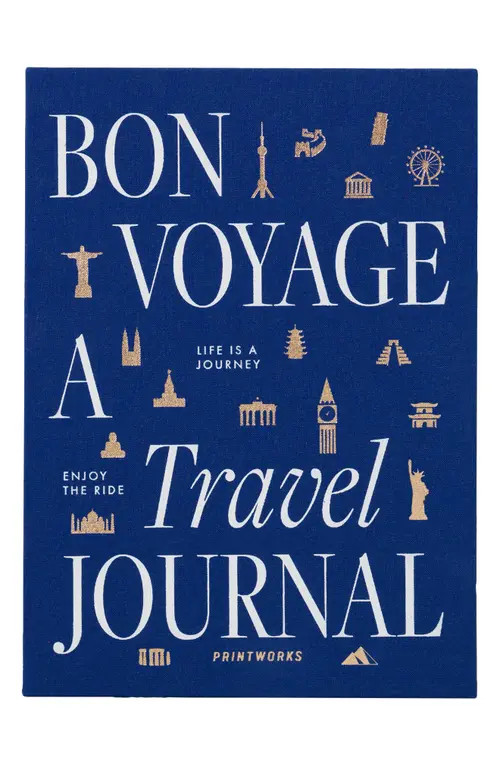 PRINTWORKS Bon Voyage Travel Journal in Blue at Nordstrom | Nordstrom