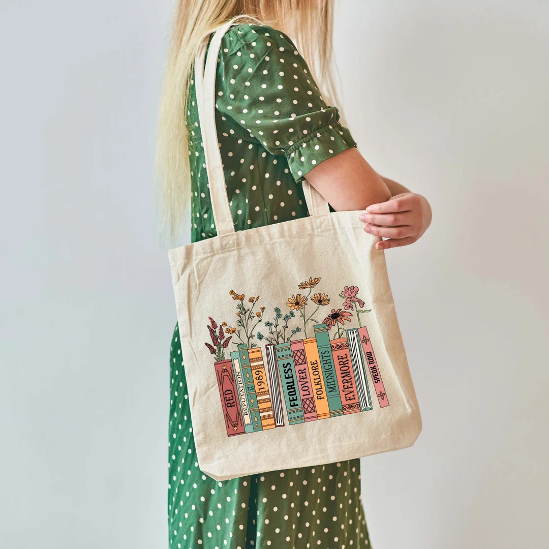 Albums as Books Tote Bag Country Music Tote RACK Music Tote - Etsy | Etsy (US)