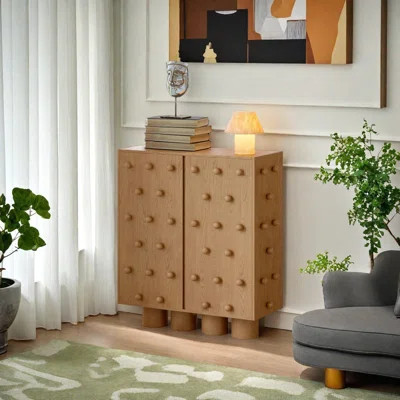 Spanish Style Abstract Design Entryway Cabinet | Wayfair North America