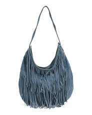 Suede All Over Front Fringe Hobo | Handbags | Marshalls | Marshalls
