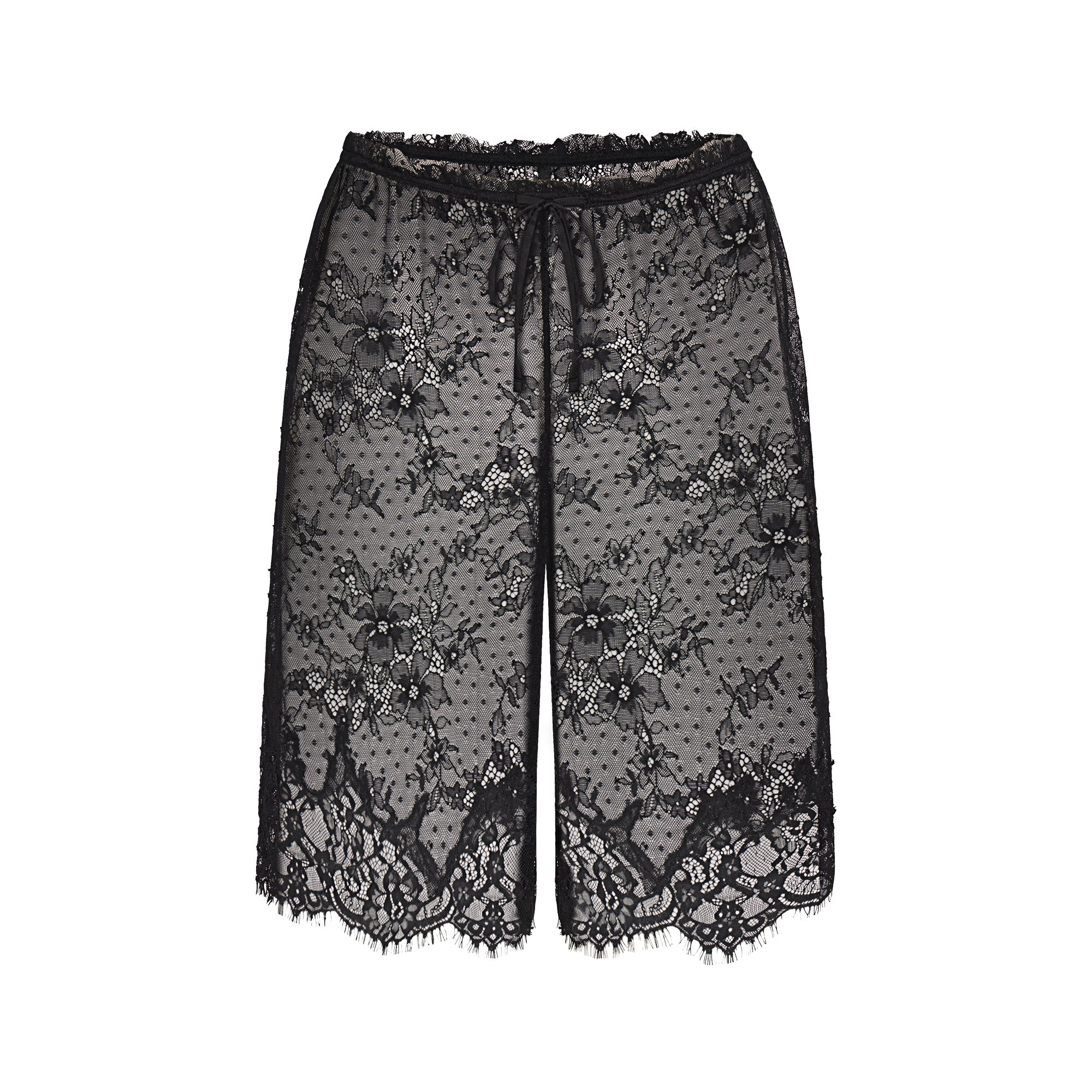 ULTRA FINE LACE LONG SHORT | OBSIDIAN | SKIMS | SKIMS (US)