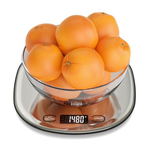 Ultrean High Capacity Food Scale, 33lb Rechargeable Digital Kitchen Scale with LCD Display, Slim & Lightweight Design, 1g Precise Graduation, Weight Grams and Ounces for Cooking, Baking & Meal Prep | Amazon (US)