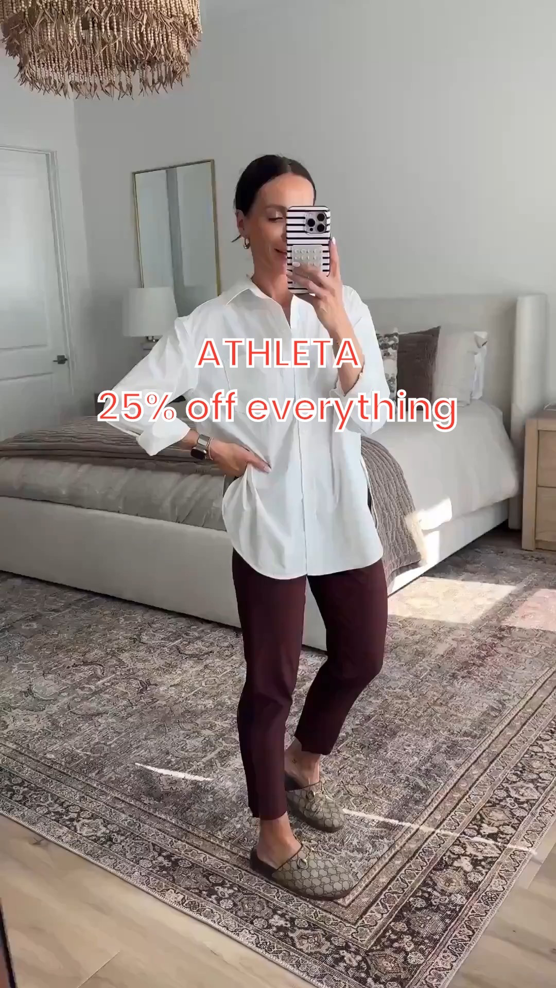 ATHLETA 25% off everything.
Athleta sale, travel outfit, travel sale, button down, travel pants, annabrstyle.

#LTKOver40 #LTKSaleAlert