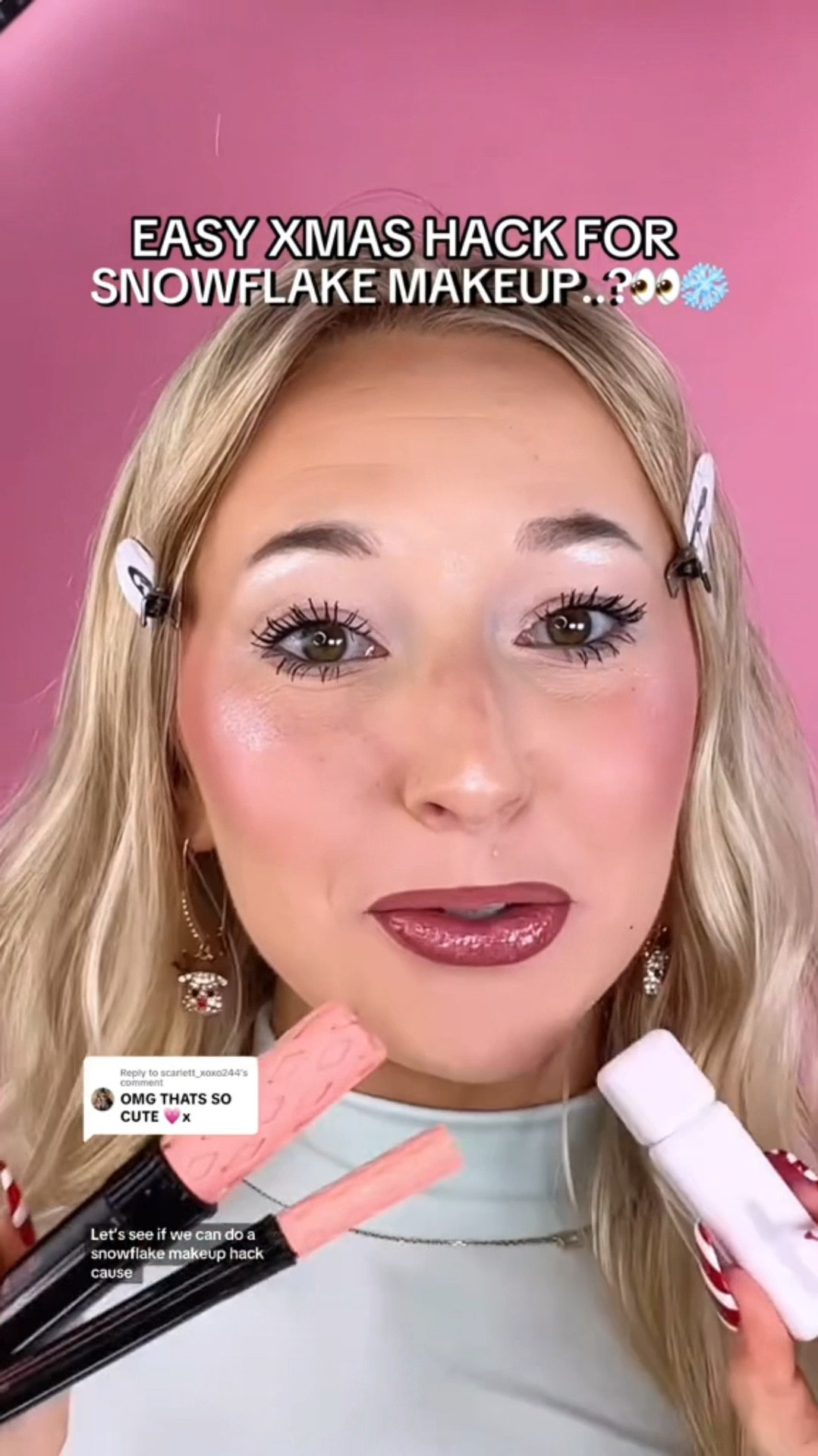 Easy snowflake makeup hack for a simple holiday eye makeup look!✨❄️

#LTKHoliday #LTKBeauty #LTKGiftGuide
