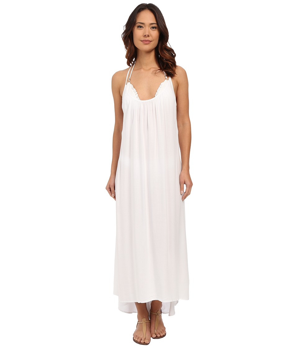Vince Camuto - Polish Racerback Maxi Dress Cover-Up (White) Women's Swimwear | 6pm