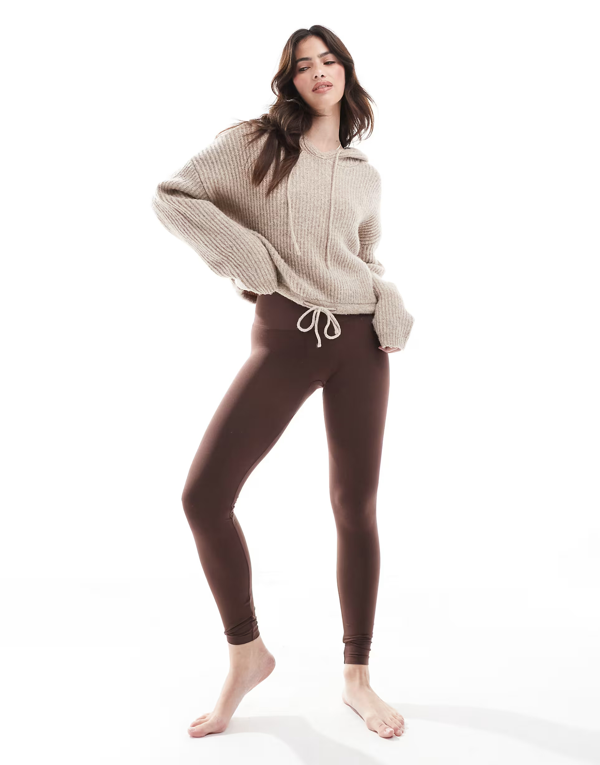 Vero Moda seamless leggings in coffee bean brown  | ASOS | ASOS (Global)