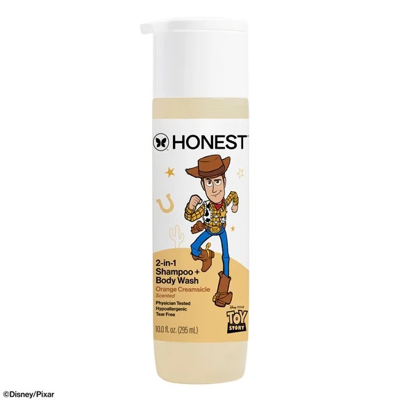 The Honest Company Disney Pixar Toy Story 2-in-1 Shampoo and Body Wash, Orange Creamsicle, 12 fl ... | Walmart (US)