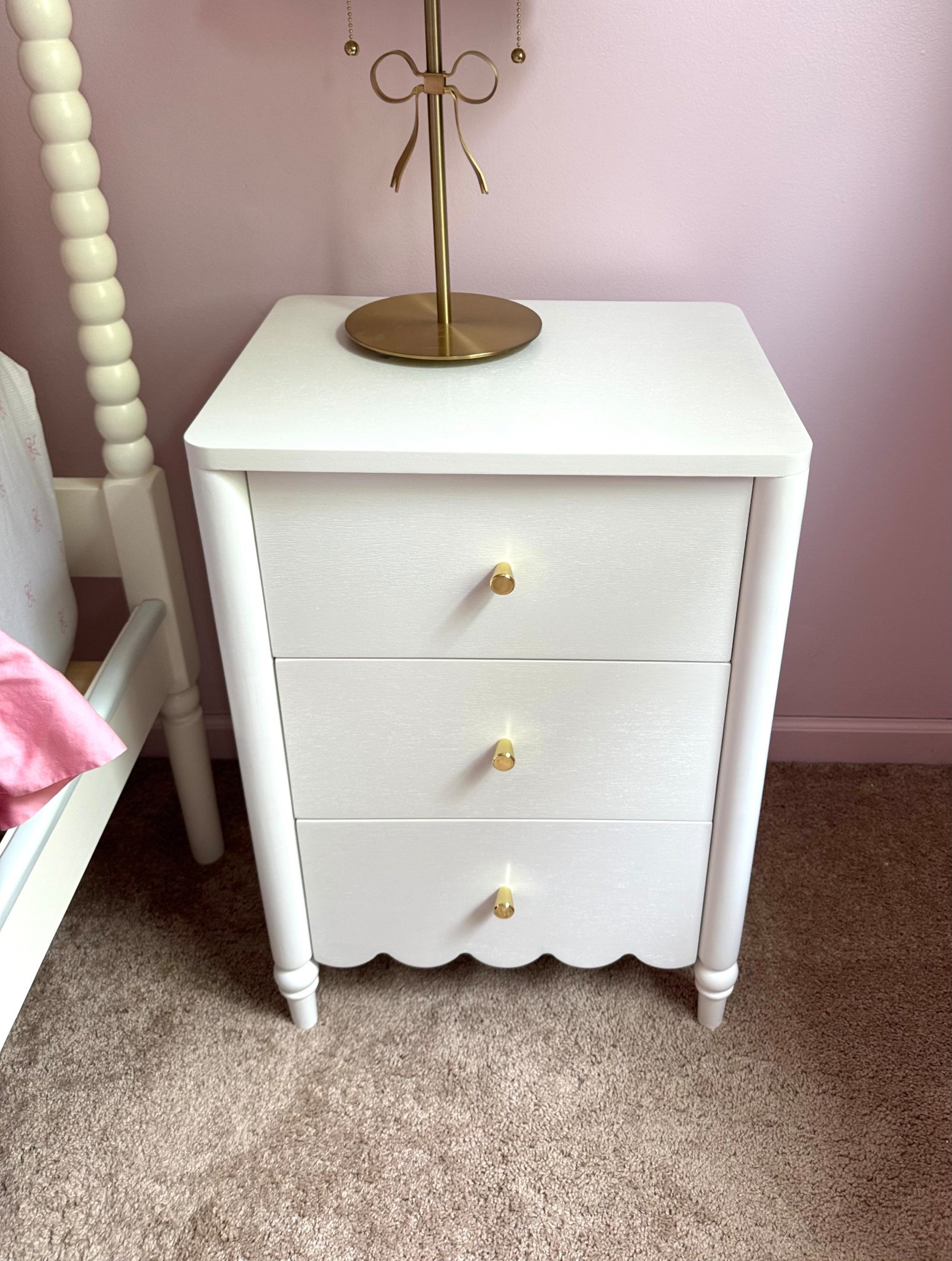 Scalloped Nightstand for Toddler Girls’ Room 💕 | 3 Drawers + Sweet Details

The perfect blend of function and charm—this scalloped nightstand adds a soft, playful touch to any toddler girl’s space. With three roomy drawers, it’s ideal for storing books, pajamas, or bedtime essentials.
✨ Feminine + functional
🎀 Great for small spaces or shared rooms
🛏️ Pairs beautifully with neutral or floral themes

Shop this piece and more room-perfect finds below!
#scallopednightstand #toddlersroom #girlsroomdecor #ltkkids #ltkhome #kidsnightstand #pasteldecor #girlyroominspo #sharedroomideas #ltkfinds #kidsfurniture #neutralgirlsroom