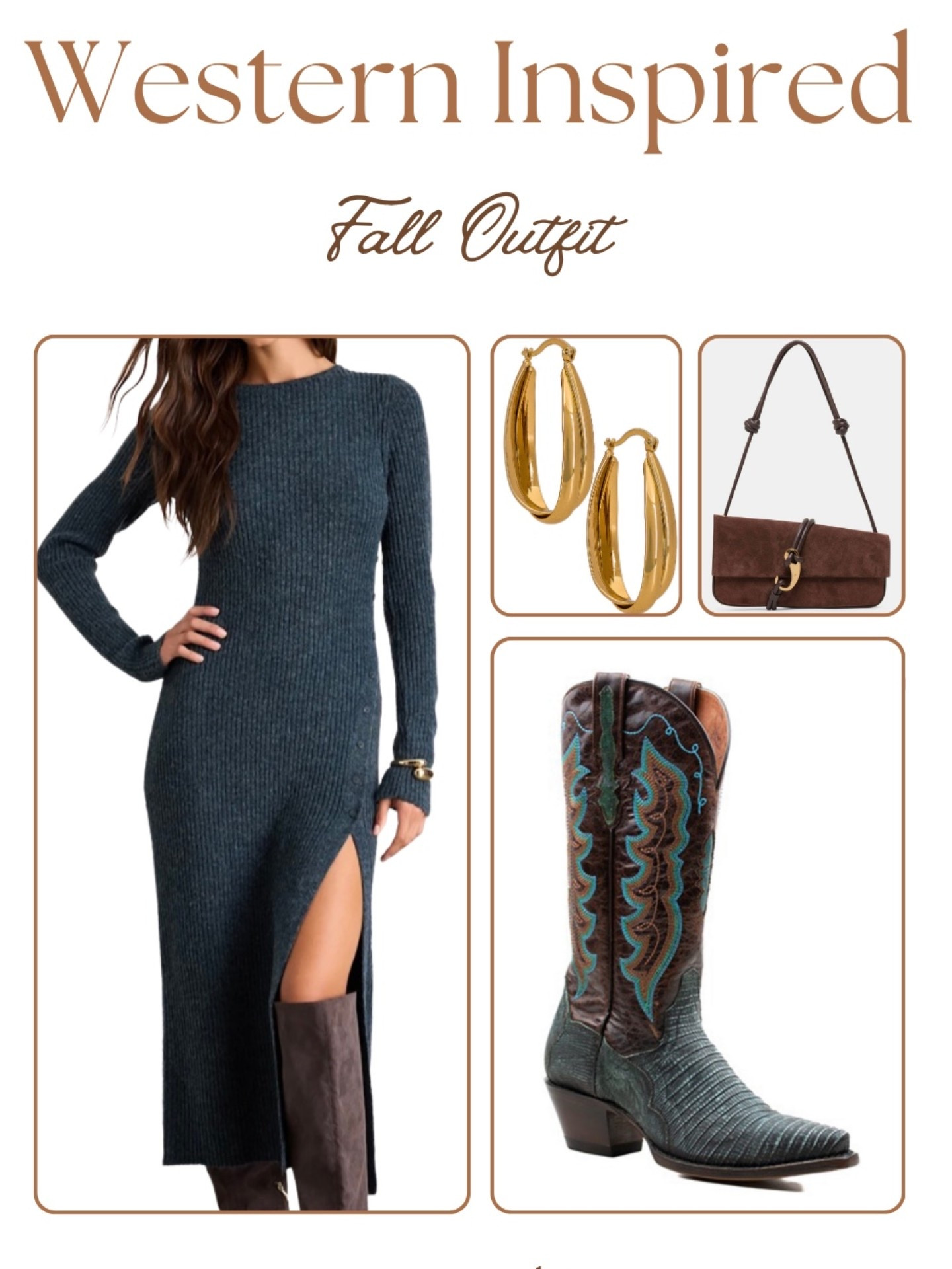 Another perfect outfit for Thanksgiving & the holiday season ahead. Leaning in to the chocolatey, and espresso brown details with these stunning exotic cowboy boots & gorgeous bag 🐍🤎🤠 boots are currently on sale too! 

#LTKStyleTip #LTKHoliday #LTKSeasonal