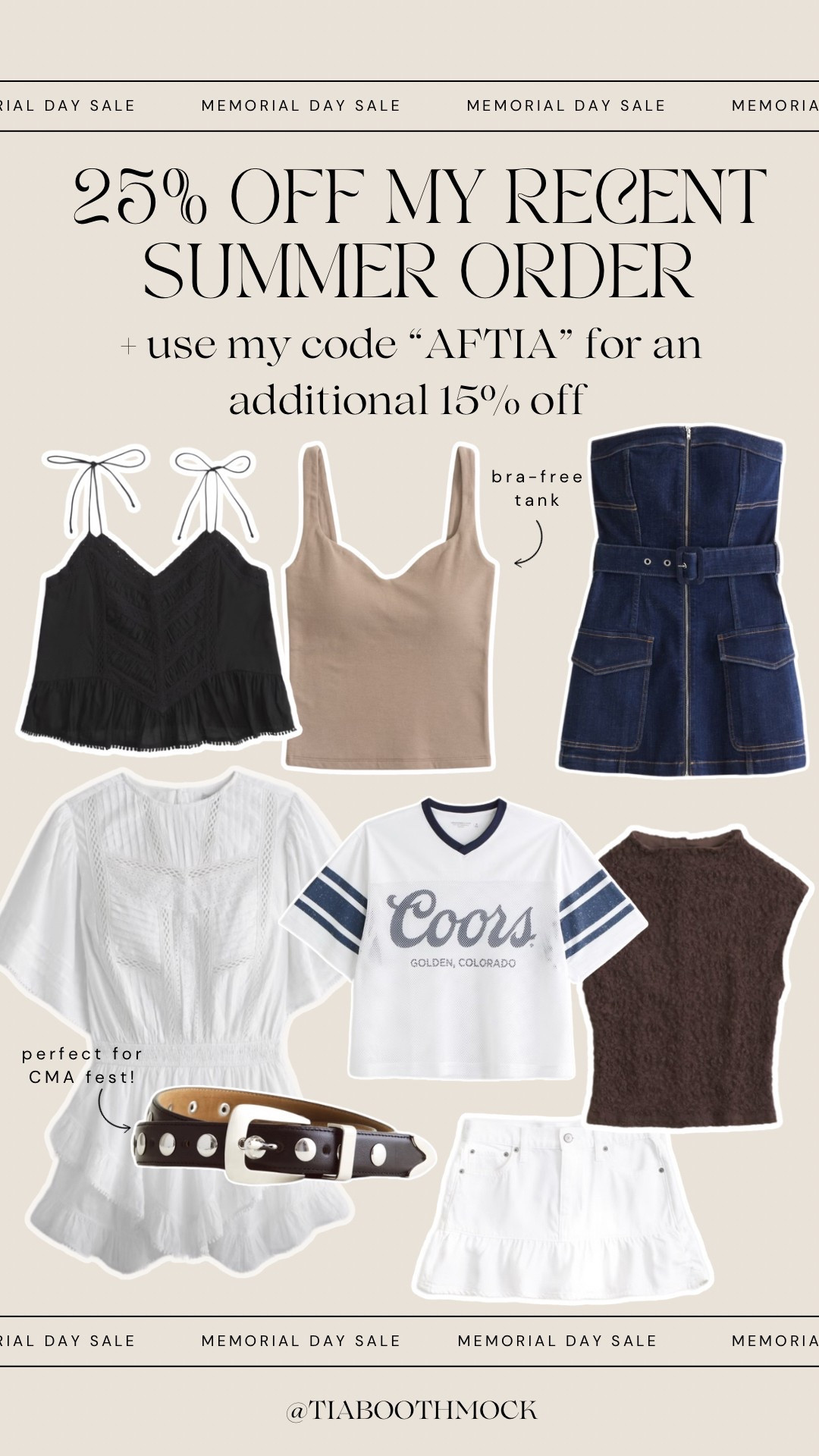 Code: AFTIA for an extra 15% off Abercrombie’s sitewide sale! 

#LTKFindsUnder50 #LTKStyleTip #LTKSaleAlert