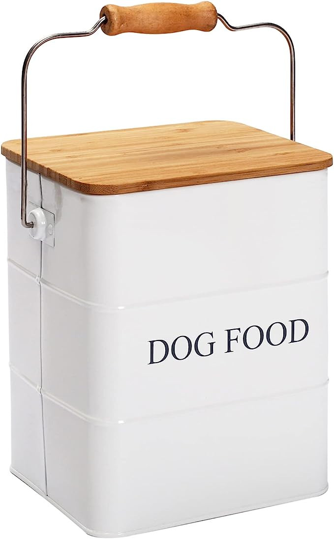 Brabtod Dog Food storage container Dog Treats Jar, Metal food treats tin for Dog , pet snacks Can... | Amazon (US)