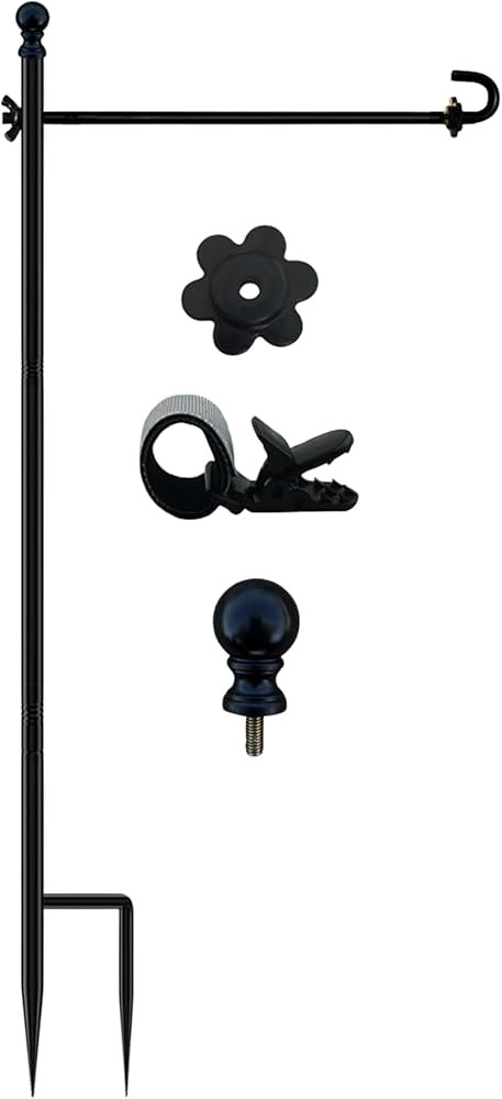 LCCBRO Garden Flag Holder Stand for Outside 12 x 18 Heavy Duty, Small Flag Holders for Yard and G... | Amazon (US)