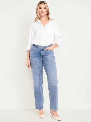 High-Waisted OG Loose Rigid Jeans | Old Navy (CA)