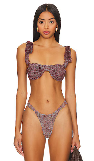 Drea Bikini Top in Hot Chocolate | Revolve Clothing (Global)